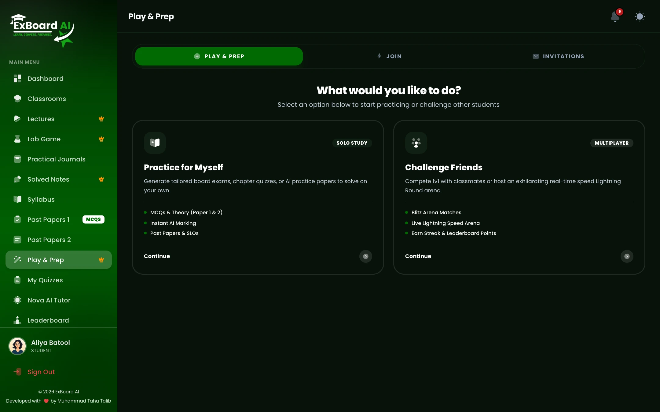 ExBoard AI Generate dark
