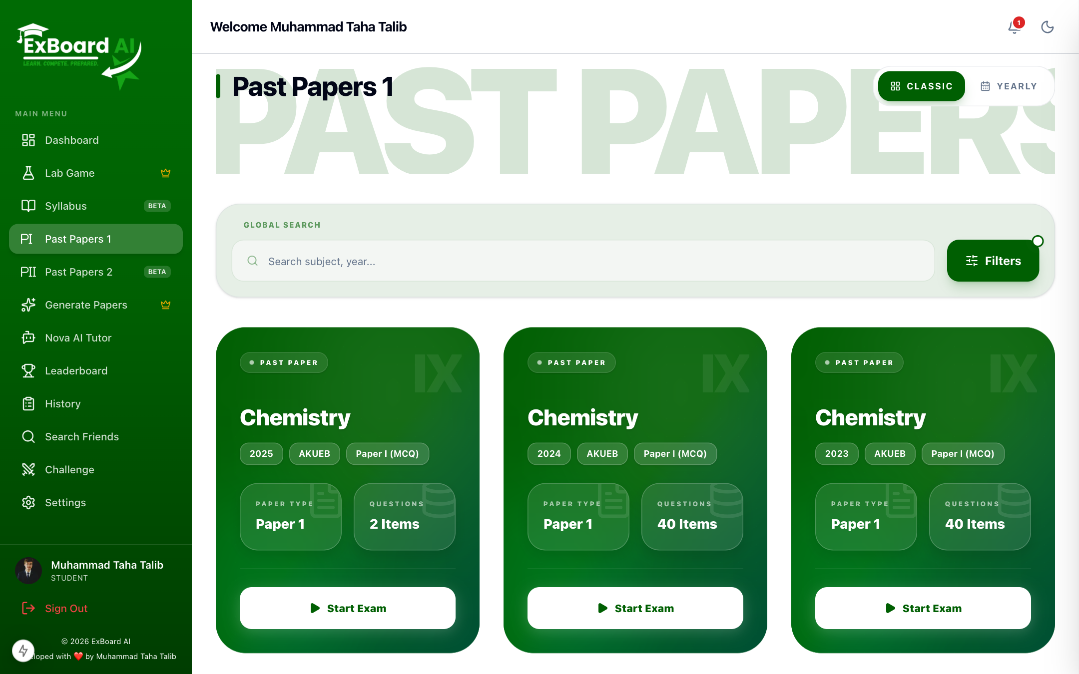 ExBoard AI Past Papers